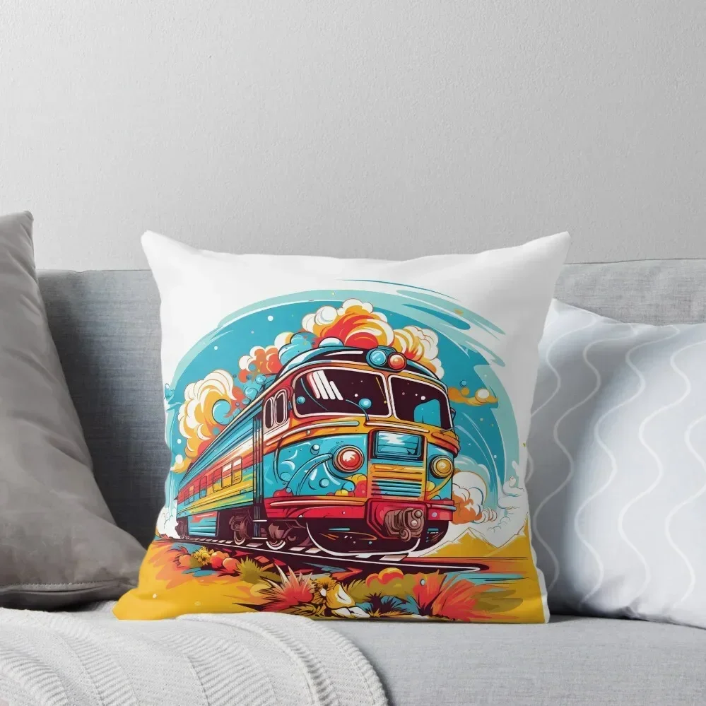 

Train railway in the 90's #02 Throw Pillow Decorative Cushion Sofa Cushions pillow