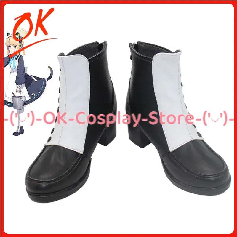 [Customized Size] Blue Archive Saiba Midori Momoi Cosplay Shoes Game Roleplay Prop Halloween Carnival Party Boots PU Leather