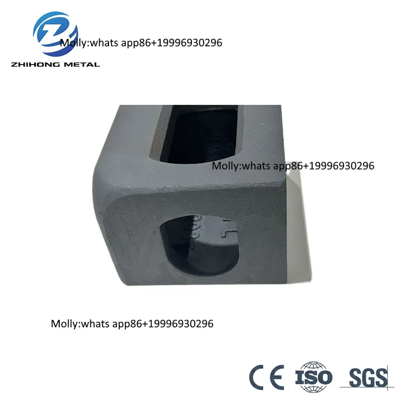 Blocco Angolare Per Container In Acciaio Fuso Premium Con Rivestimento Di Prima Fase-image