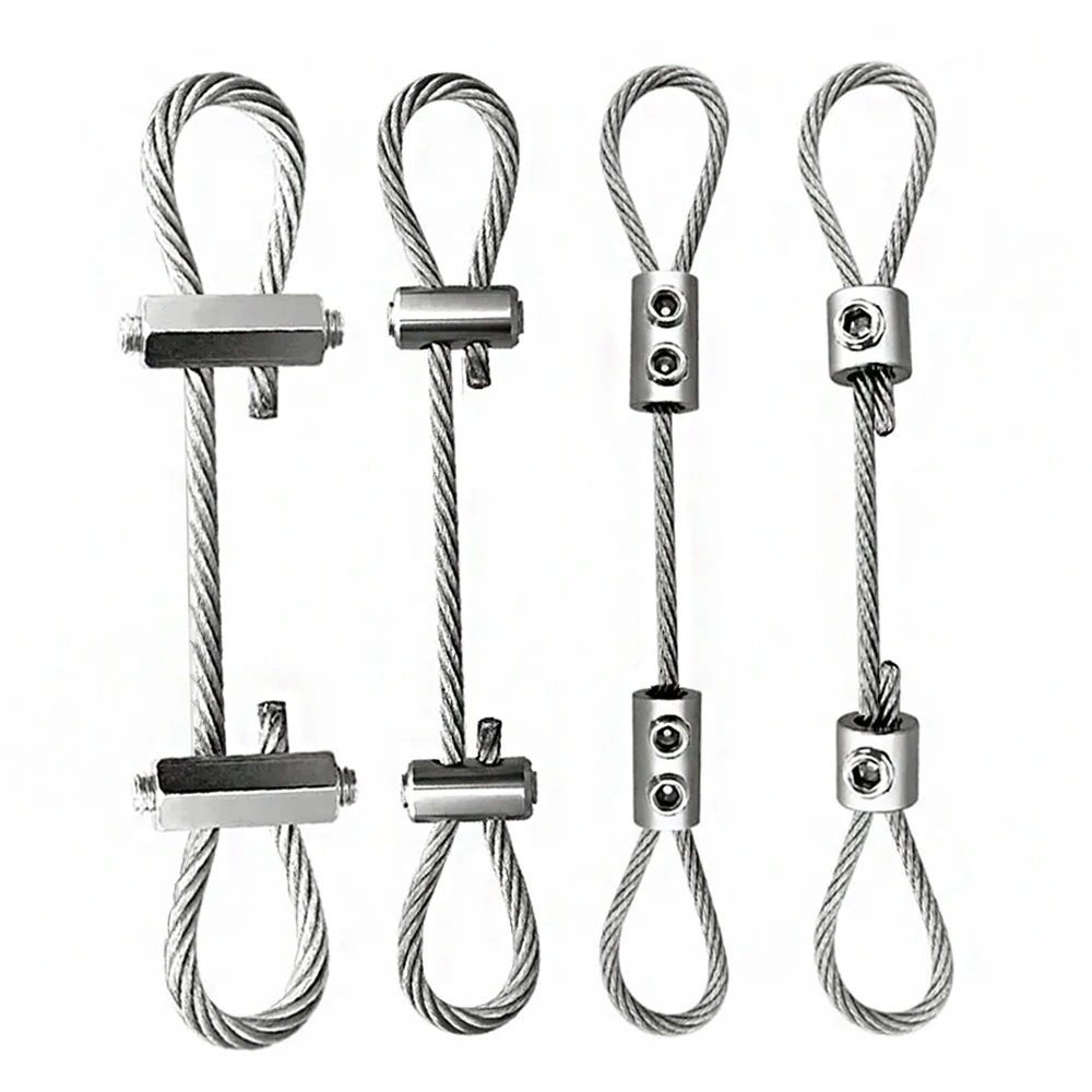 

1-4PCS 304 Steel Wire Rope Suspension Safety Rope item Suspension Rope Adjustable Lockwire Sunshade Canvas Cover Traction Rope