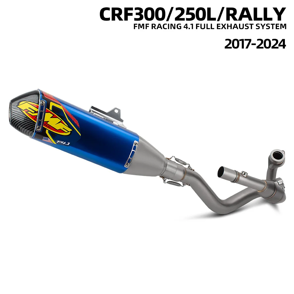 CRF250L Exhaust Full System Header Pipe For Honda CRF250L CRF250Rally / S CRF300L CRF300Rally 2017-2024 Moto Escape FMF Muffler