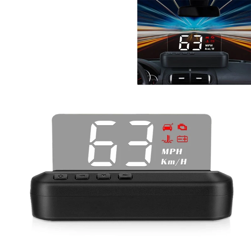 

Car Projection Display HUD Head-up Display with Speed Alert Alarm