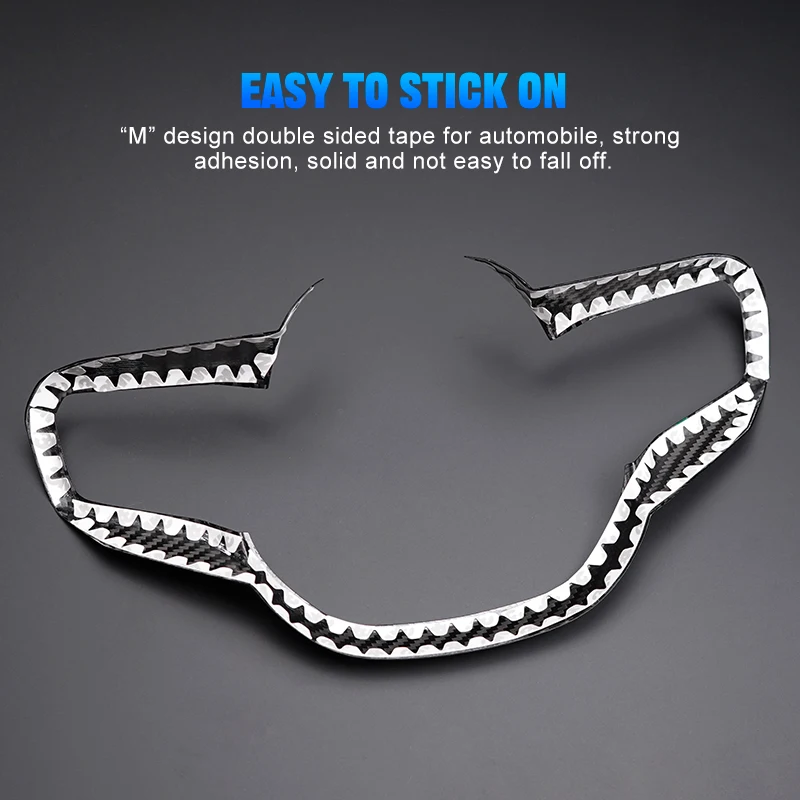 أجزاء السيارات الداخلية ألياف الكربون عجلة توجيه سيارة حلقة الكسوة لسلسلة 3/4/5/7 X3 X1 I4 2024-2025