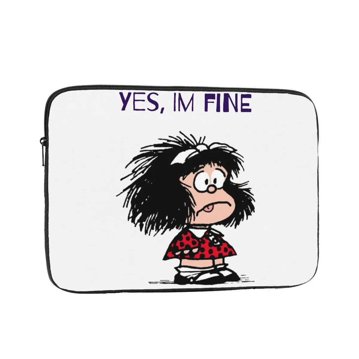 Mafalda Or Quiero Cafe Printed Harajuku Laptop Bag Sleeve for Macbook Notebook Sleeve Cover Bag Computer Shockproof Case Bag