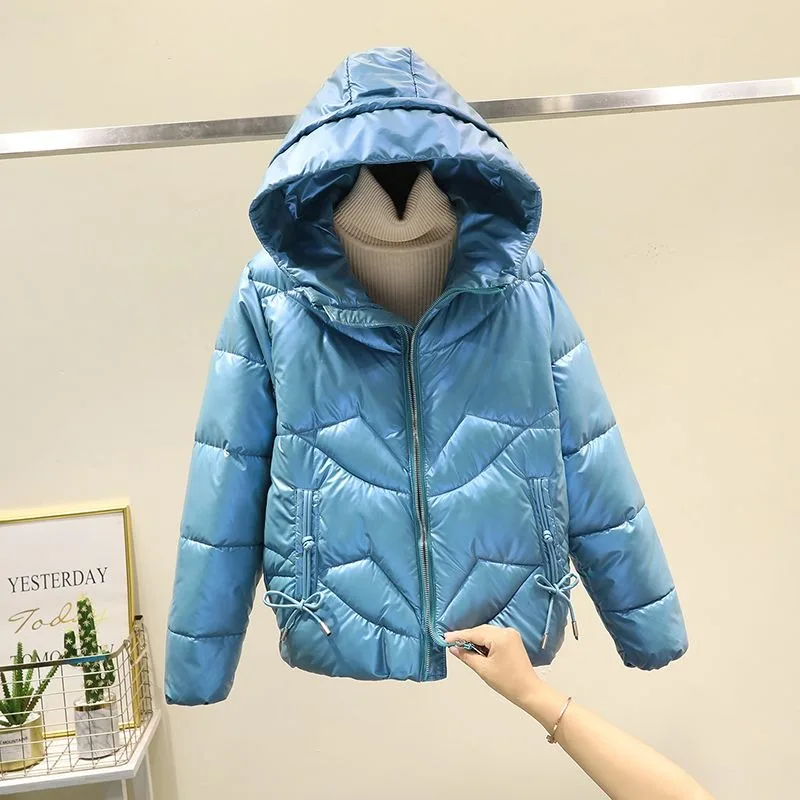 In 2023 The New Winter Eiderdown Cotton-padded Jacket Is Light and Thin Short and Casual Fashionable and Bright Surface Jacket