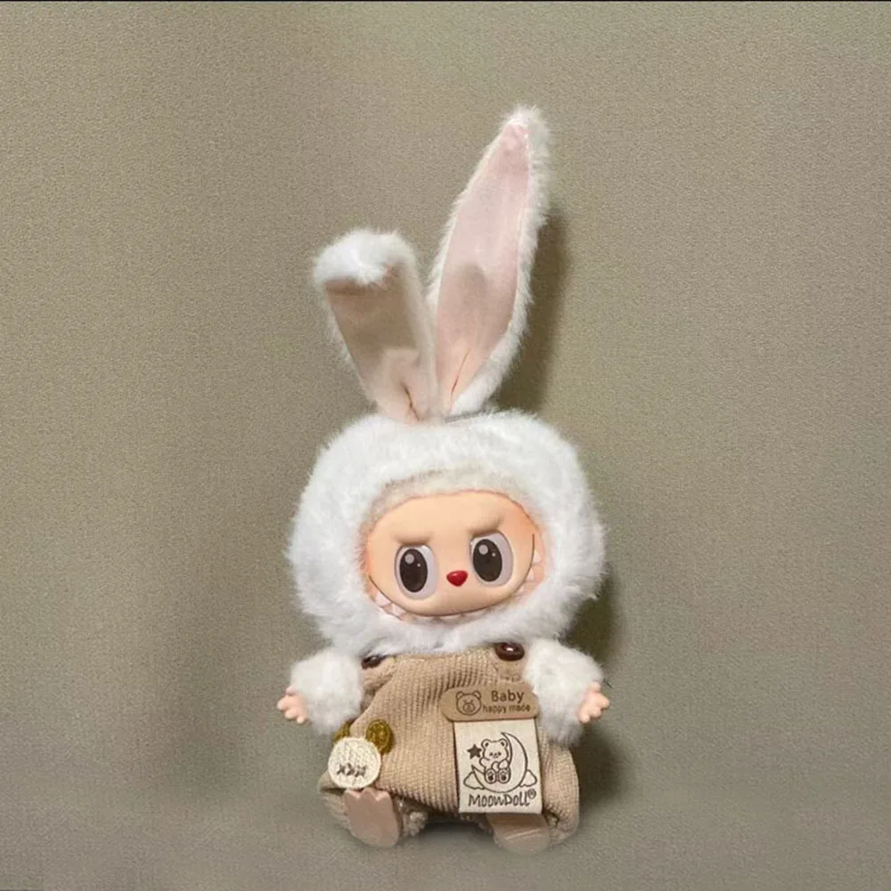 

For Labubu Doll Plush Clothes Rabbit Ear Set Accessories Limited Edition Dress Up Series Set
