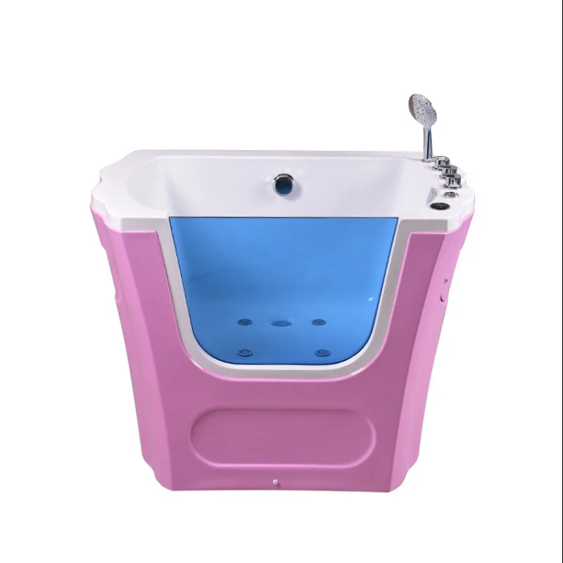 Bathtub Black and white SPA machine Massage bathtub, special bathtub for puppies, dogs and cats