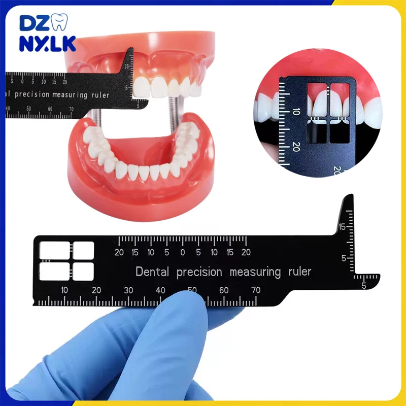

1 шт., стоматологическая прецизионная измерительная линейка, двусторонняя шкала, вертикальная ортодонтическая фотография, эндосупорт, стоматологический инструмент, инструмент