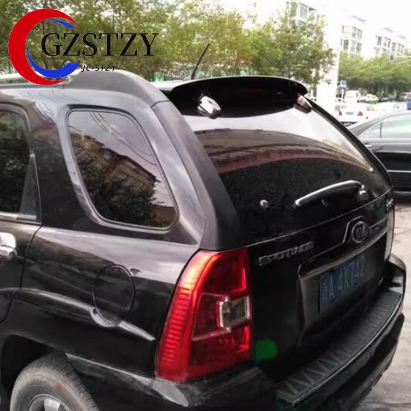 for KIA Sportage Sportage 2005 2006 2007 2008 2009 2010 ABS Plastic Unpainted Primer Gray Color Rear Roof Spoiler