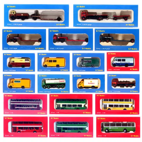 B-T 1/148 Tiny Scale N Gauge UK Leyland Albion Commer Foden Atlantean Car Truck Van Flatbed Lorry Pickup Bus Tractor Model Toy