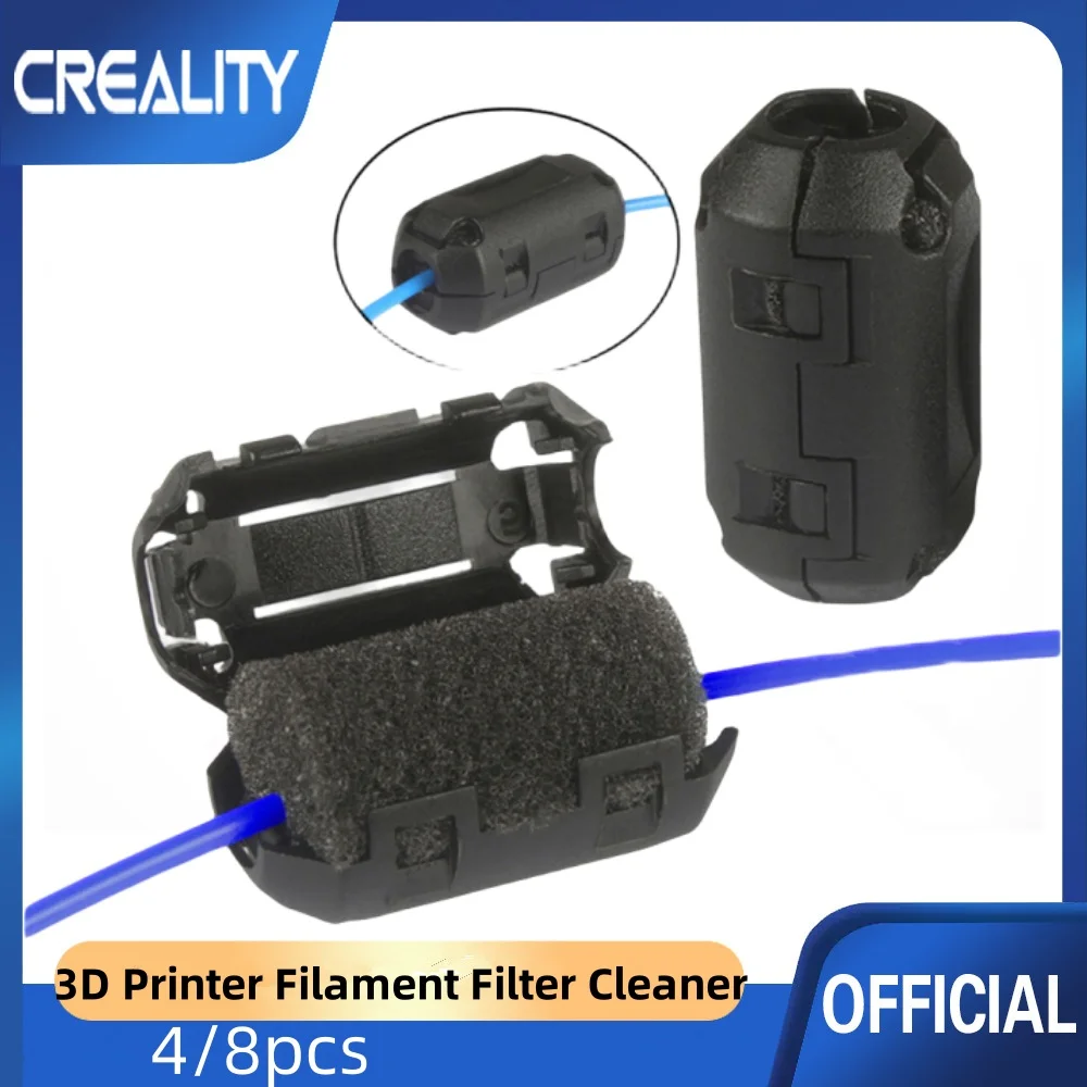 Creality4/8Pcs 3D Printer Filament Filter Cleaner Universal Dust & Static Removal Tool Essential Accessory to Protect 3D Printer