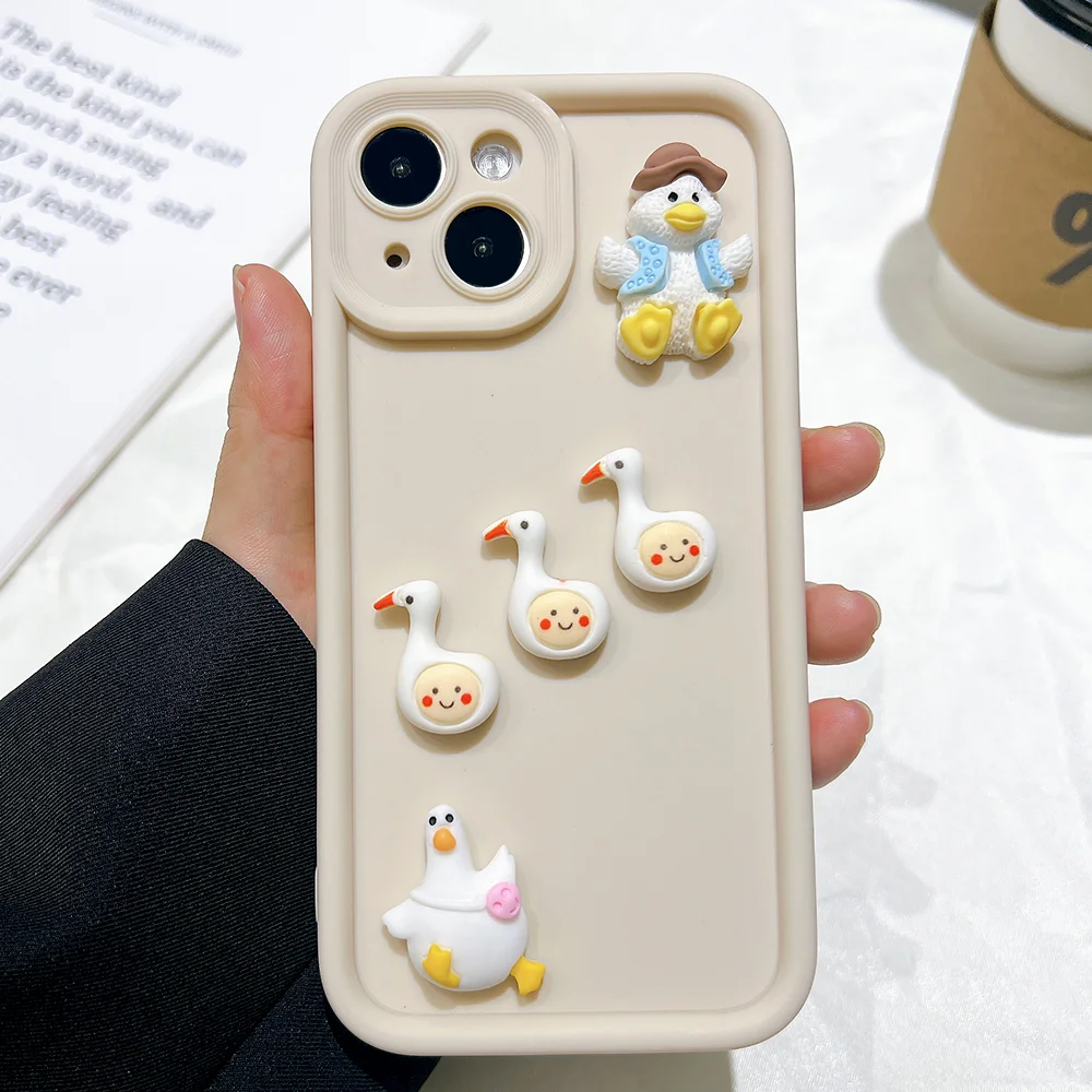 Cartoon Silicone Phone Cases For iPhone 16 15 Pro Max Cover 14 13 12 11 Pro 16 15 14 7 8 Plus X XS XR XS Max 7 8 SE Protective