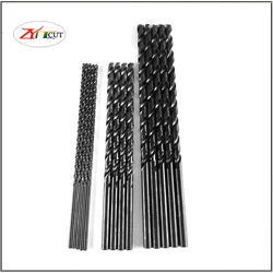 Brocas de torsión de masa frita, vástago recto de agujero profundo extendido, 4mm-16mm x 300, 400, 500mm, HSS M2, óxido negro, 1 piezas