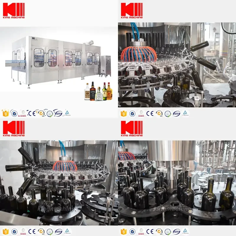 2026 Hot Trun-key Automatic Glass Bottle Filling and Capping Machine for Water Wine Whisky Vodka Liquor