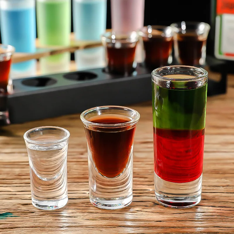 

Glass Shot Cups Whiskey Glasses Bar Cocktail Drinking Clear Small Tumblers