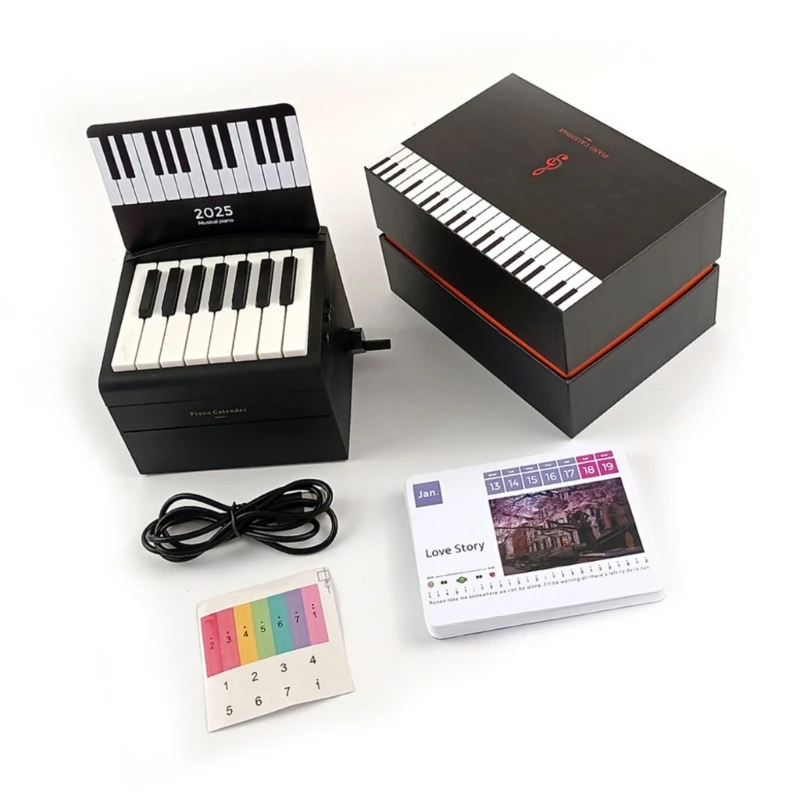 

Musical Small Piano Calendar Plastic Texture Suitable for Enthusiasts and Decor TOP quality