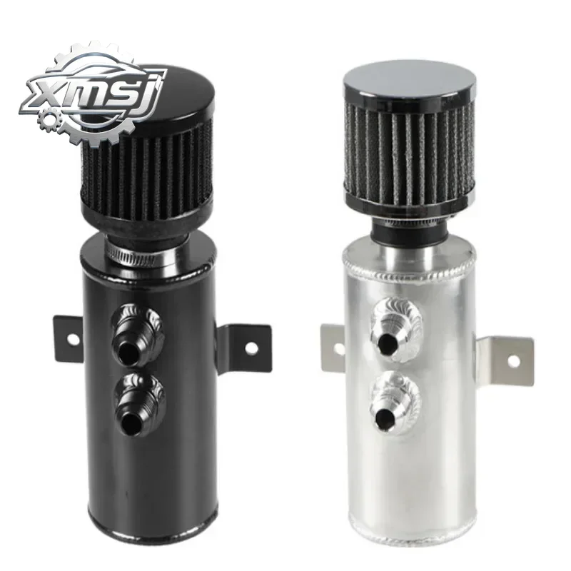 

1 Juego 750ml AN10 tanque captura aceite aluminio para motor coche, tanque almacenamiento escape con filtro
