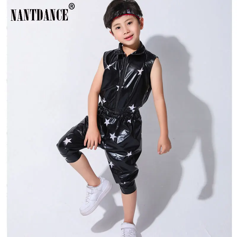 Modern Hip Hop Jazz Dance Suit for Children Performance Dance Wear Boys and Girls Jazz Dance Costumes