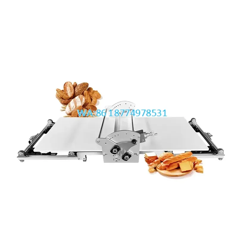 Wmwmnu Folding Commercial Easy Move Table Top Dough Sheeter for Pizza Pita Tortilla Croissant Kitchen