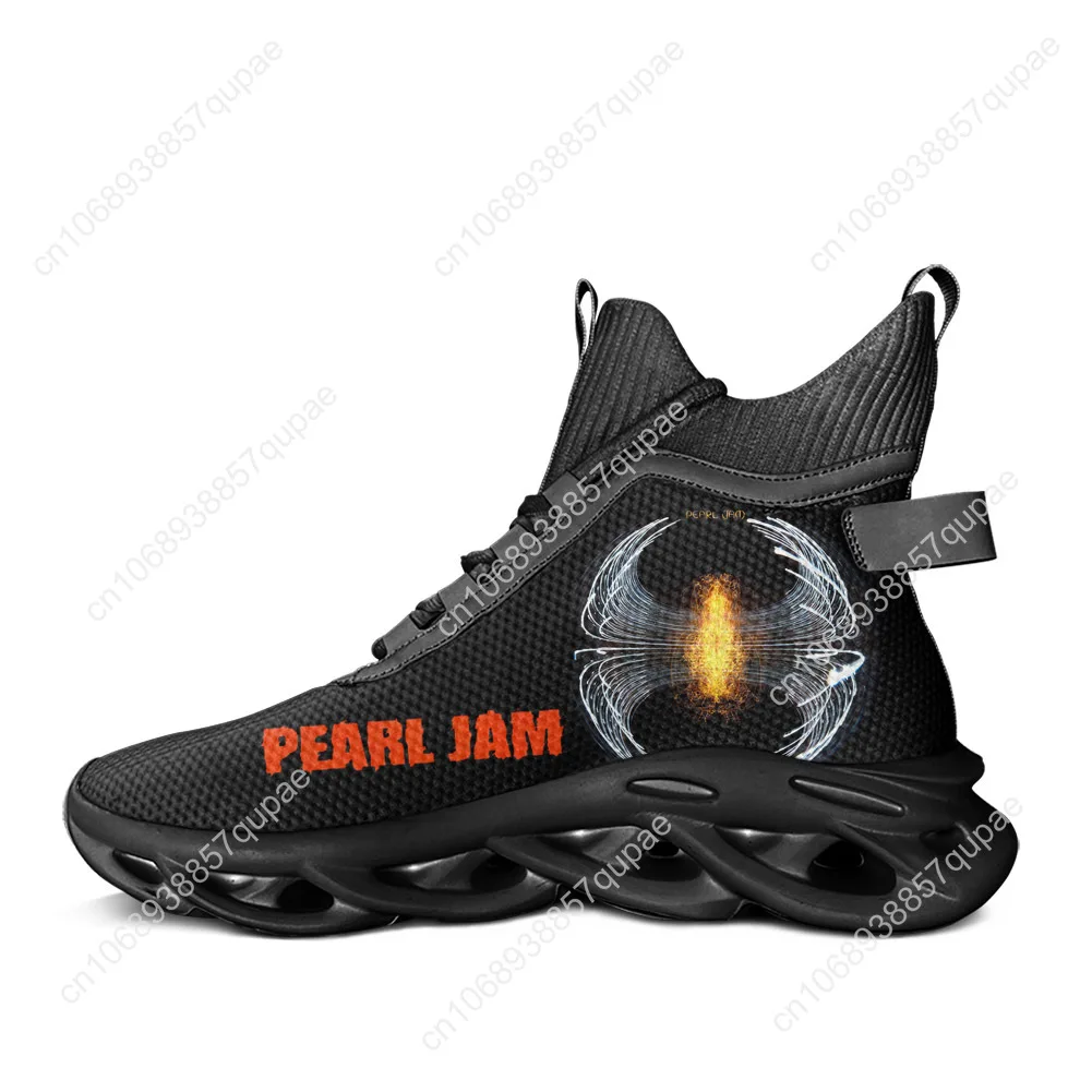 

Pearl Jam Rock Band High Top Flats Sneakers Pop Music Men Women Running Hiking Sneakers