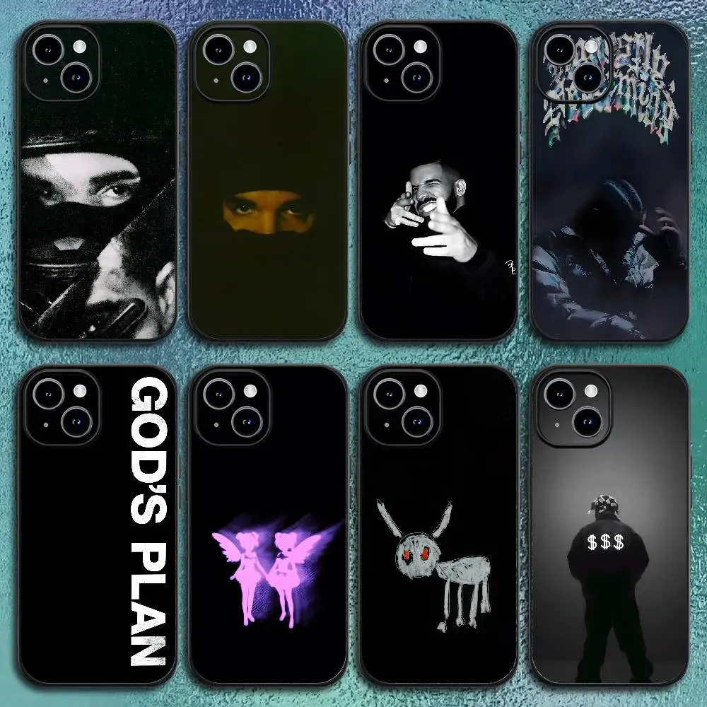 Singer Rapper D-Drake Phone Case For IPhone12 13 14 15 16 17Pro Max Plus Classic Black Soft Shell