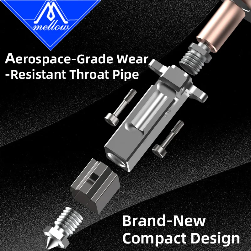 Dysza Hotendu High Flow Mellow HeatCore 4 UHF Lite ALPS z inteligentnym poziomowaniem do drukarki 3D Voron Blv Vzbot Hevort DIY — zdjęcie produktu 4