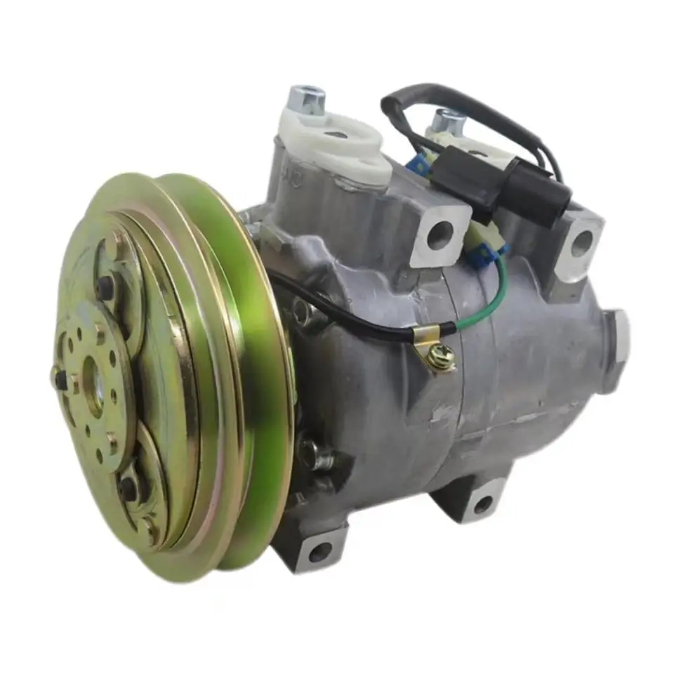 24V Air Conditioner Compressor for Hyundai Wheel Loader HL730-7 HL740-7 HL757-7 1221E R210-7 Excavator 11N6-90040 5060114703