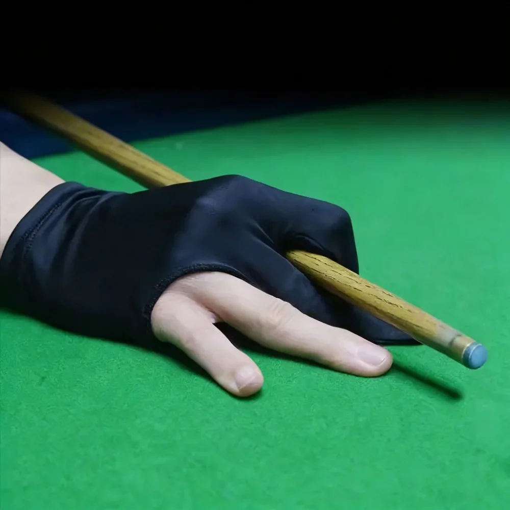 Adjustable Open Finger Pool Glove Breathable Polyester Billiard Accessories for Players