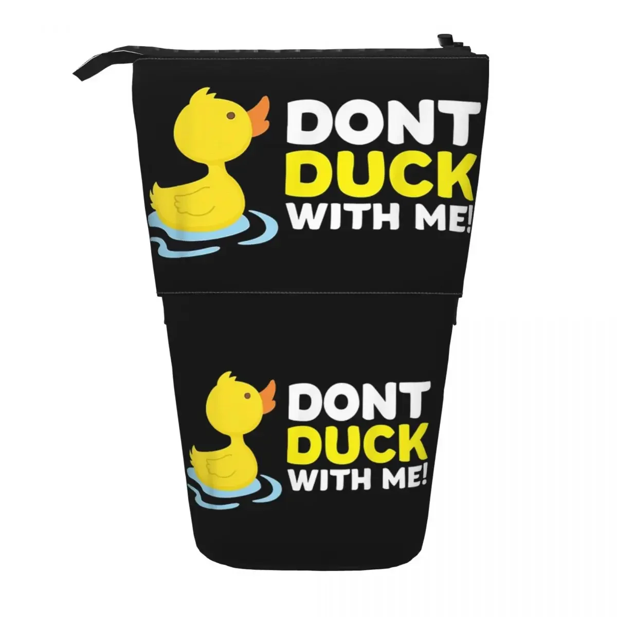 Duck Dont Rubber Reversible Pencil Case Pencil Pouch Storage Pencil Bag for Boys Girls Gifts