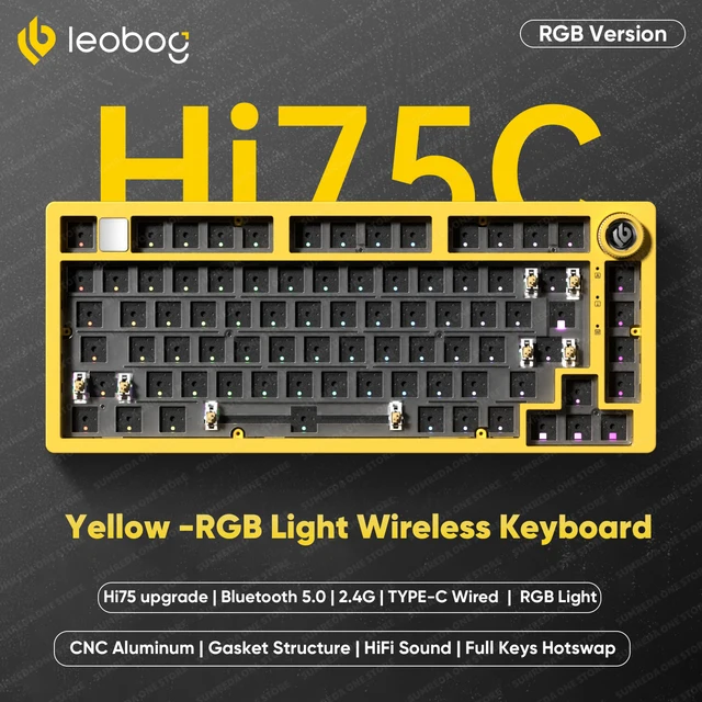 LEOBOG Hi75C Pro Hi75 Sugar65 Custom Mechanical Keyboard Aluminum