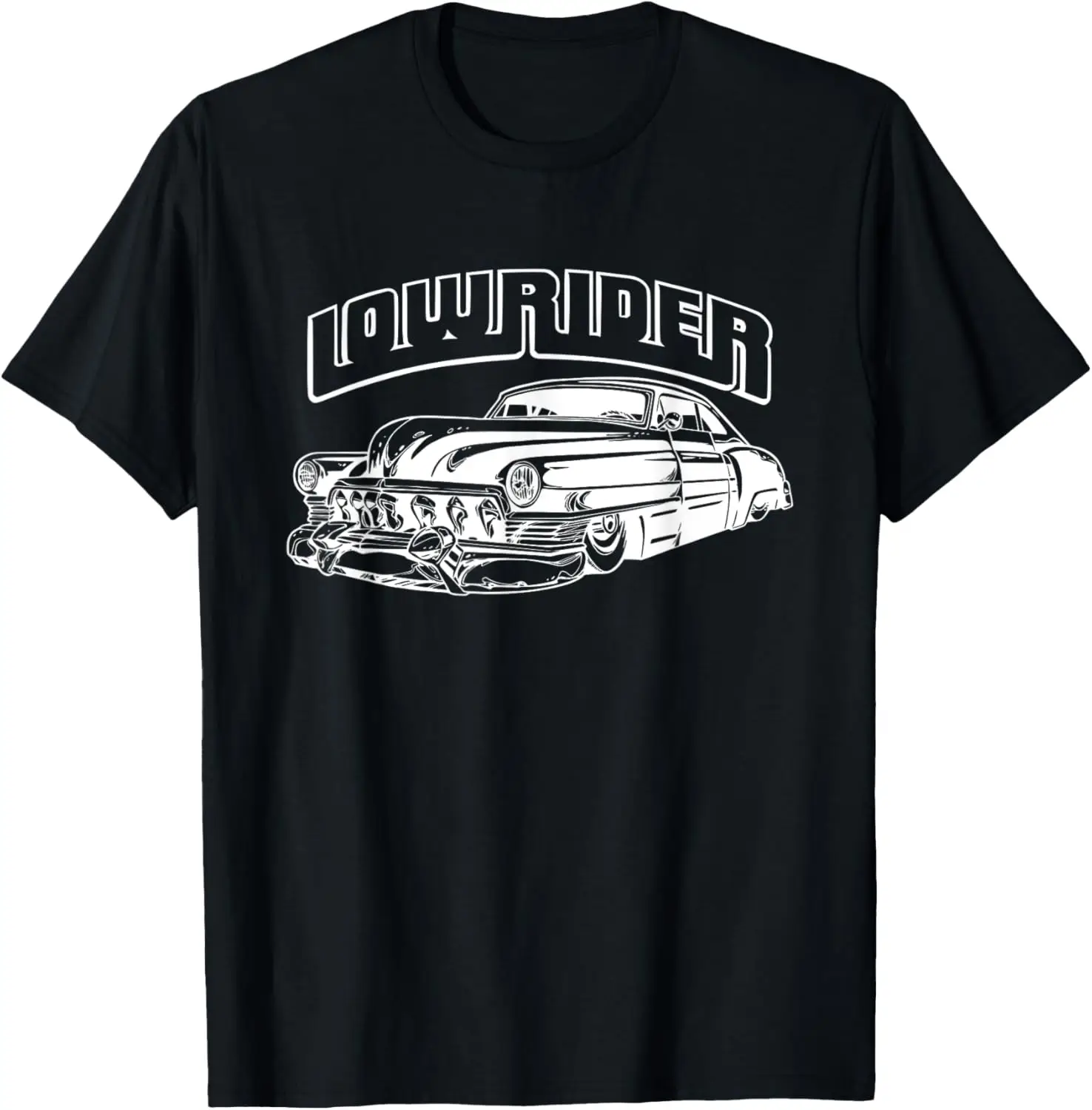 Chicano Cholo Low Rider Car Classic Mens Vintage Lowrider T-Shirt