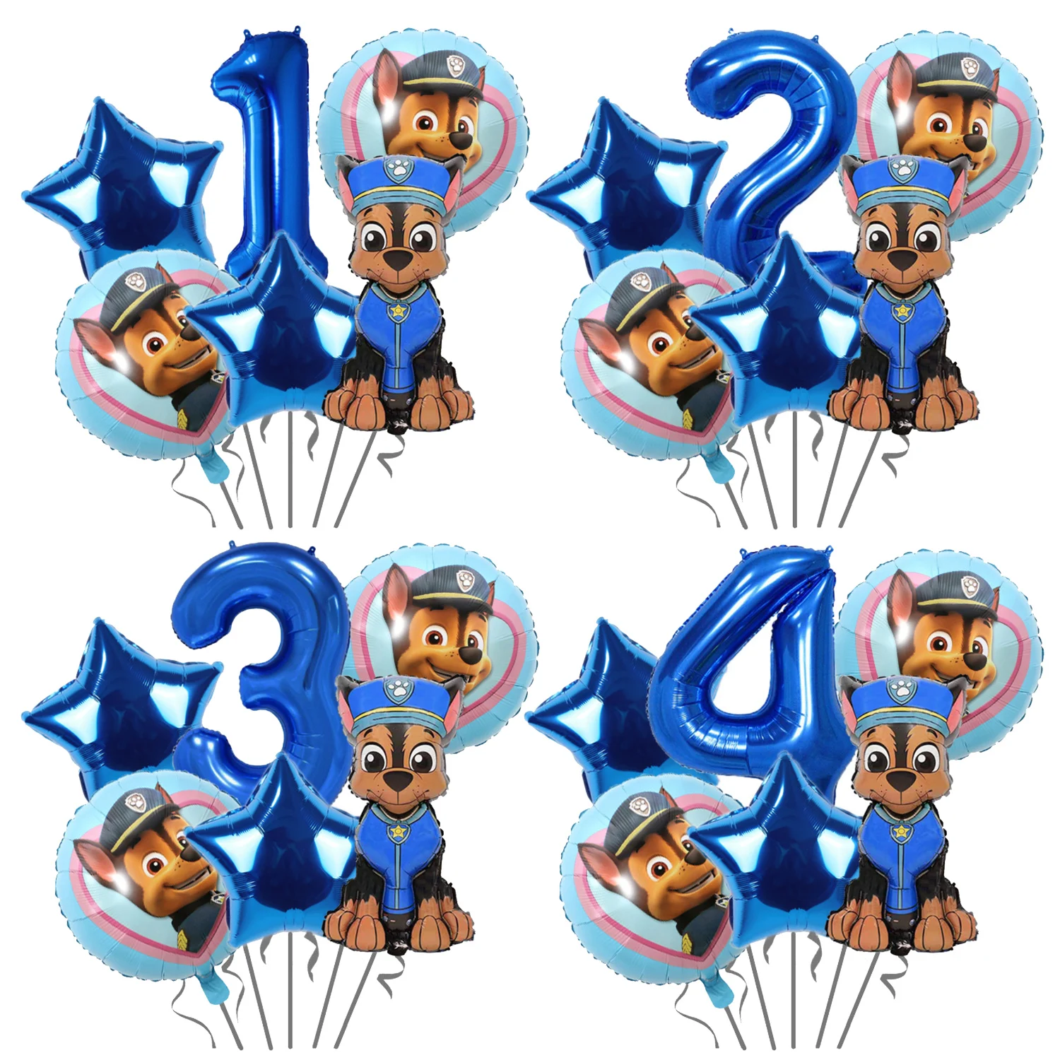 Набор-из-6-шаров-«Щенячий-патруль»-Декоративные-фольгированные-шары-с-мультяшными-персонажами-и-цифрами-для-дня-рождения-украшения-для-вечеринки-подарок