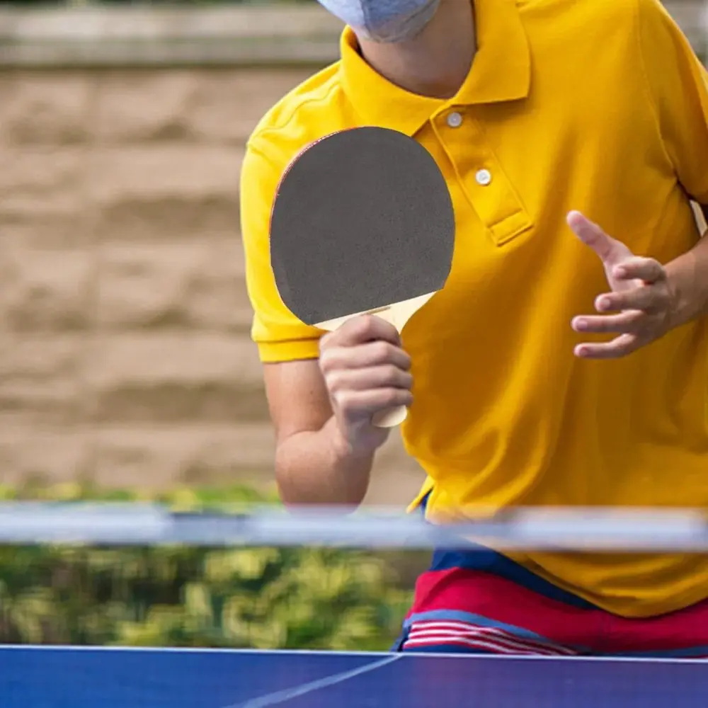 

Портативный набор для настольного тенниса с 3 мячами и сетчатой стойкой, набор для пинг-понга из тополя, предотвращение падения, удобная ручка, весло для пинг-понга