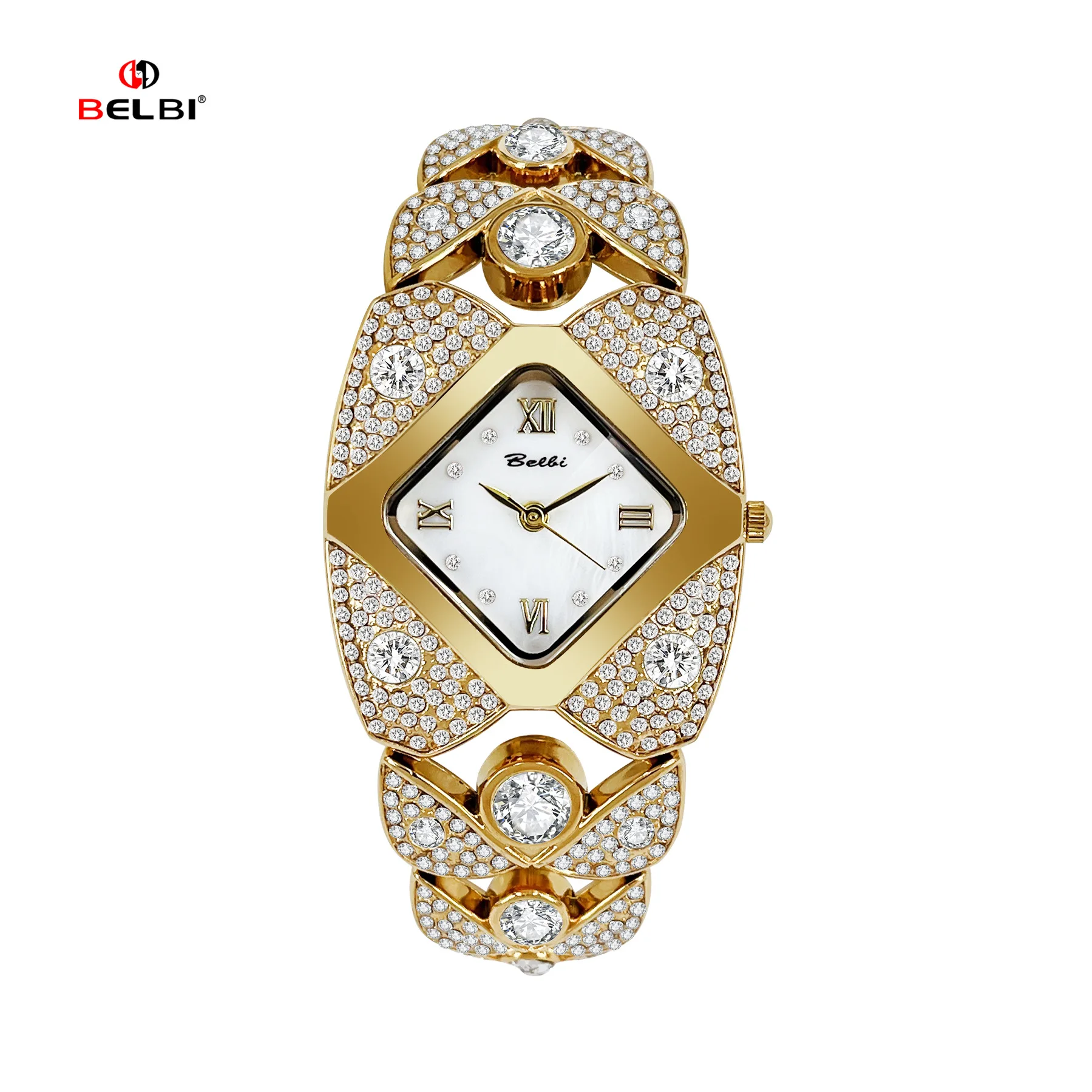 Orologi da donna di lusso in oro Orologi da polso da donna con strass di lusso delle migliori marche per orologi da polso da donna Cinturino in acciaio Design unico