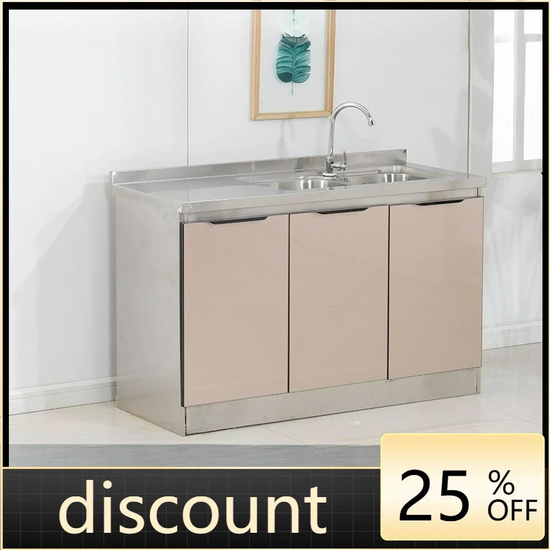 

LTT household kitchen cabinet stainless steel cabinet aluminum alloy stove cabinet