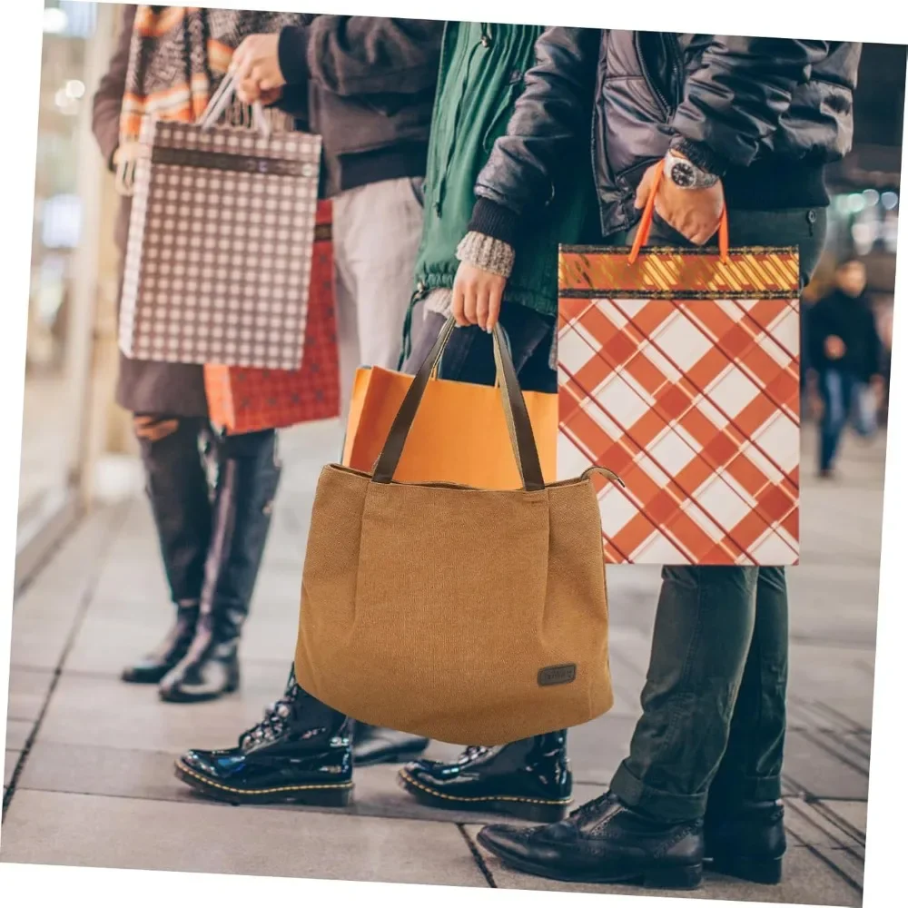 Большая сумка для путешествий, большая вместительная холщовая сумка на плечо для женщин