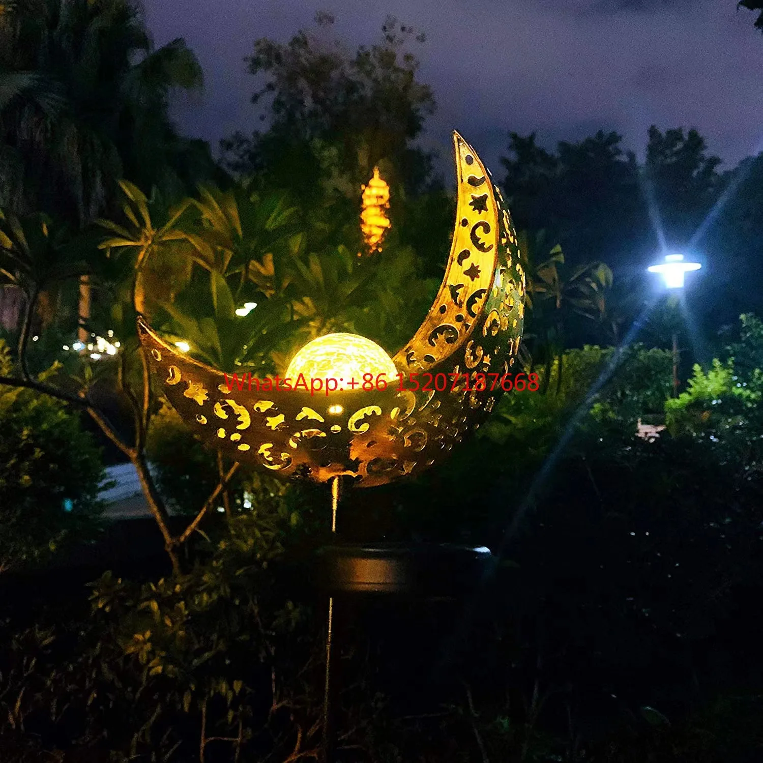 

Super Bright LED Solar Garden Light Outdoor Waterproof Wall Light for Lawn Balcony Villa Decor Moon and Landscape Design