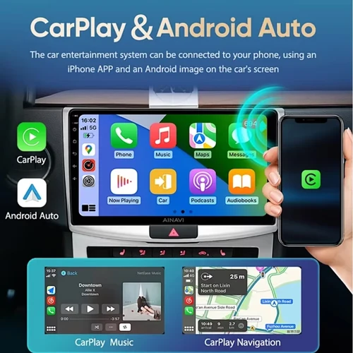 Imagen 2 del producto 7 ''9'' 10'' 2Din Android 15Car 8Core Multimedia CarPlay 5G WiFi navegación Universal GPS unidad central Auto Radio Audio estéreo dvd