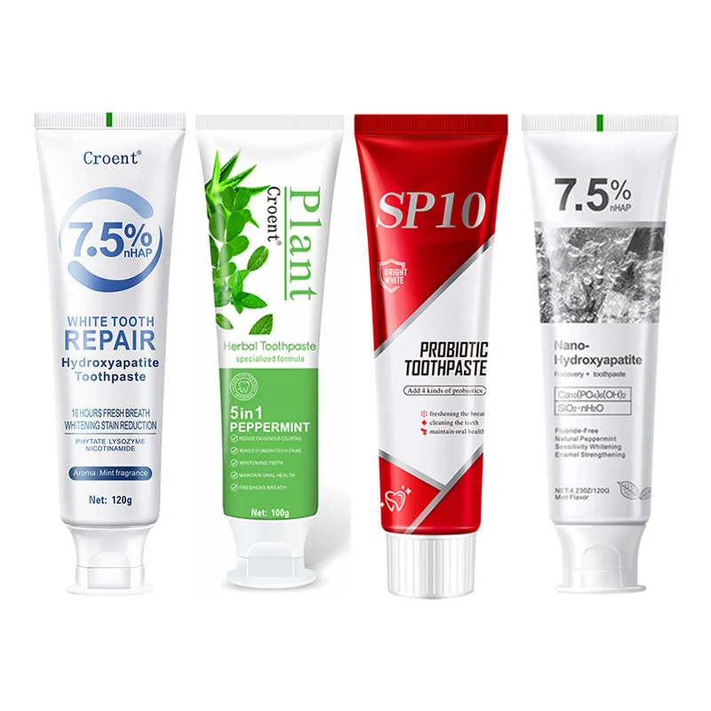 7.5% Nano Hydroxyapatite Toothpaste Fluoride Free Enamel Repair Whitening Mint Breath Fresh Oral Care