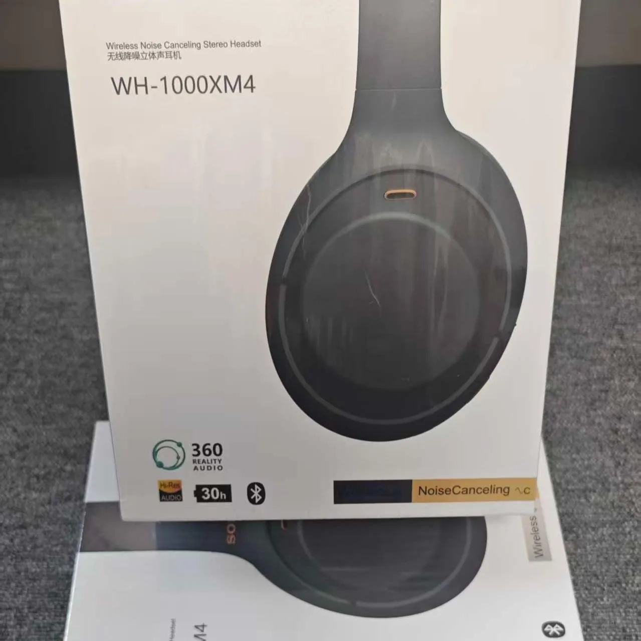 

1000XM4 беспроводная гарнитура с шумоподавлением, Bluetooth-наушники, выдвижное хранилище, активное шумоподавление