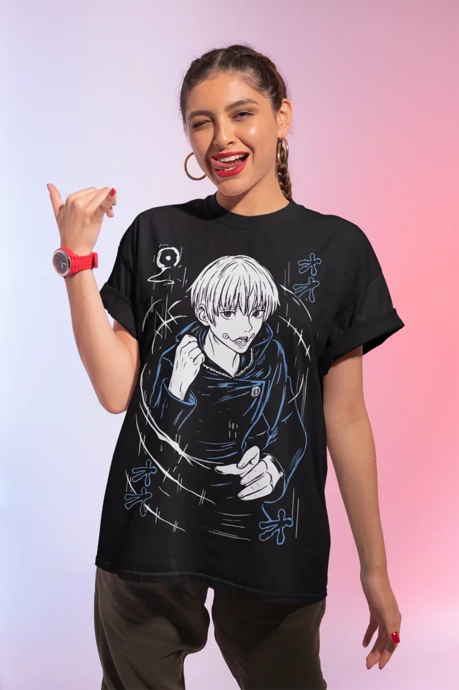 Inumaki Toge T-Shirt Jujutsu Kaisen Megumi Fushiguro Satoru Gojo Shirt Soft Tee