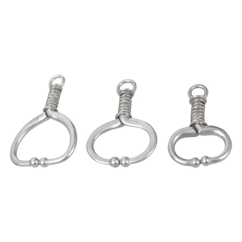 

3Pcs Livestock Nose Leads Stainless Steel NoPiercing Spring Lock Nose Rings Set