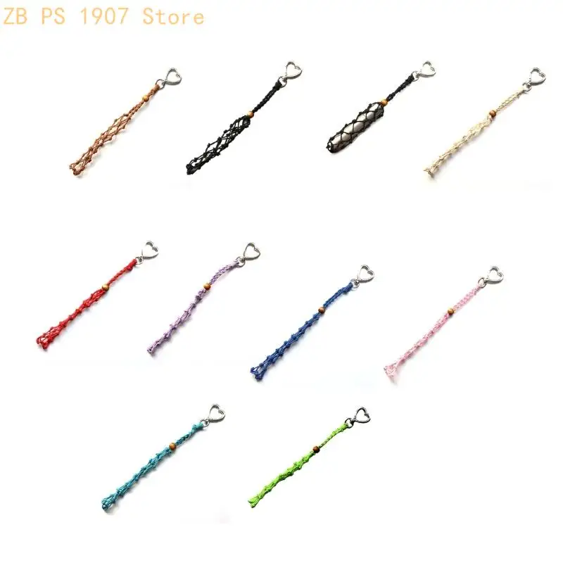 الشمع موضوع حلقة رئيسية اليدوية شبكة معدنية جيب أحمر الشفاه حامل حقيبة ملحق 55KA