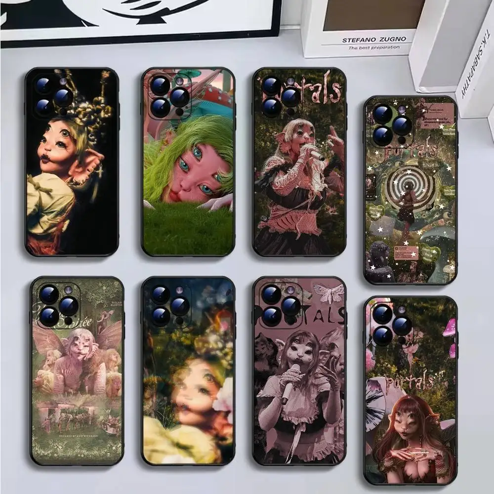 

Melanie Martinez Cry Baby Phone Case For iPhone16,15,14,13,12,11 Plus,Pro Max,XS,X,XR,SE,Mini,8,7,Soft Silicone Black Cover