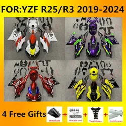 Motorcycle full Fairing body kit fit for Yamaha R3 19-23 R25 2019 2020 2021 2022 2023 bodywork Injection mold Fairings kits zxmt