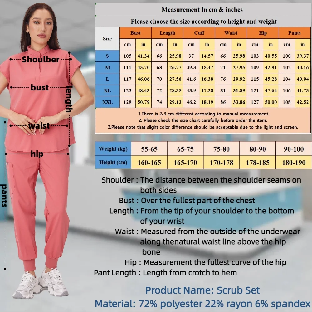 Venta al por mayor, conjuntos de uniformes médicos, traje elástico, artículos de enfermería para el cuidado de la salud, uniformes quirúrgicos Unisex, uniforme para mujer y hombre