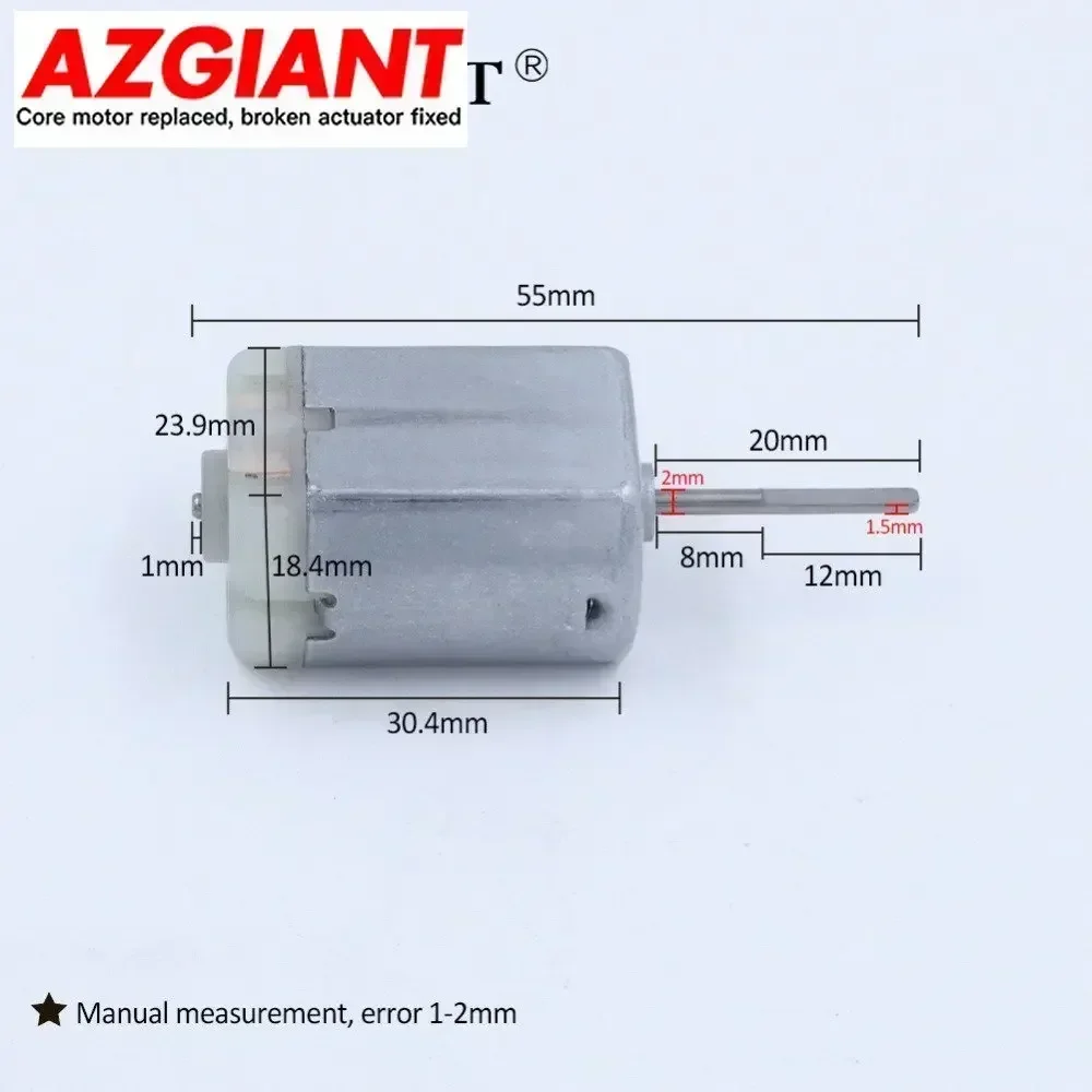 AZGIANT Car 20mm D Flat Shaft Central Door Lock Actuator Motor FC-280PC-22125, Long D Power