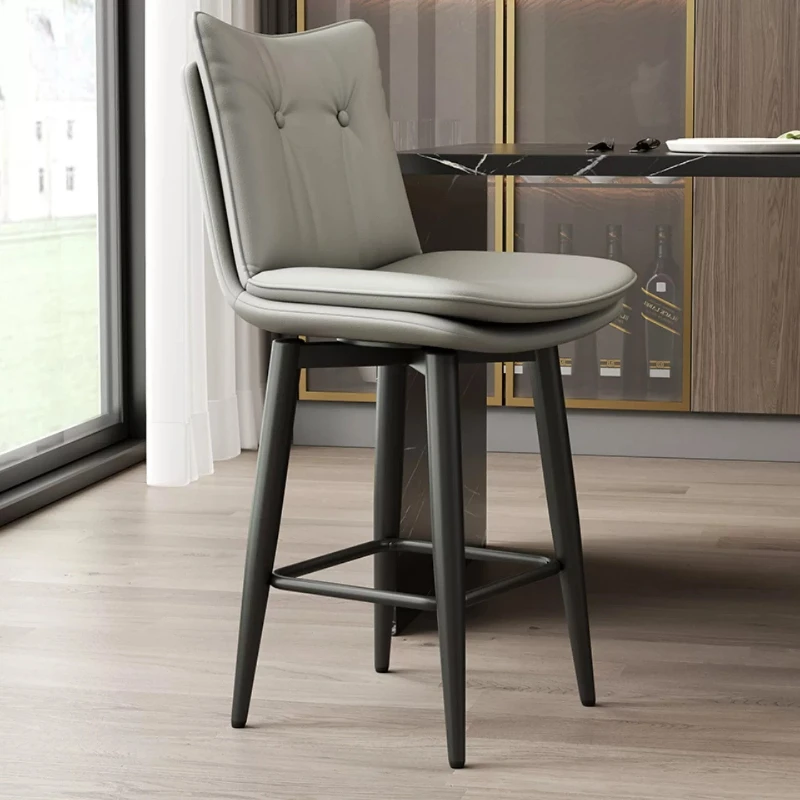 Luxury Accent Bar Chair Nordic Relax With Backrest High Bar Chair Modern Comfortable Sillas Para Barra Alta Balcony Furniture