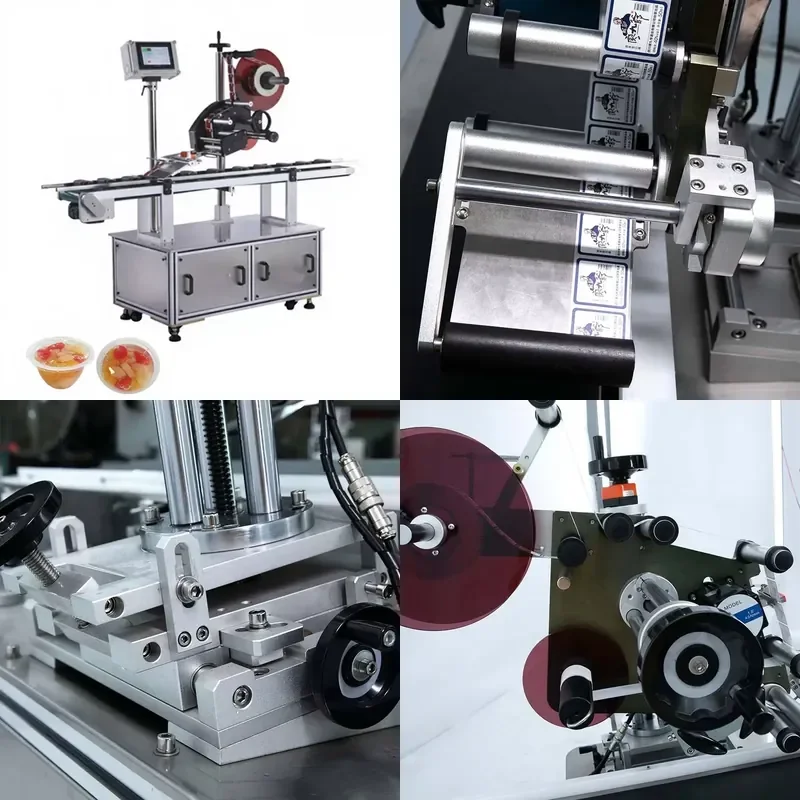 for Efficient Accurate Multi Functional Flat Labeling Machine Stainless Steel Body Industrial Grade Label Attachment Tool