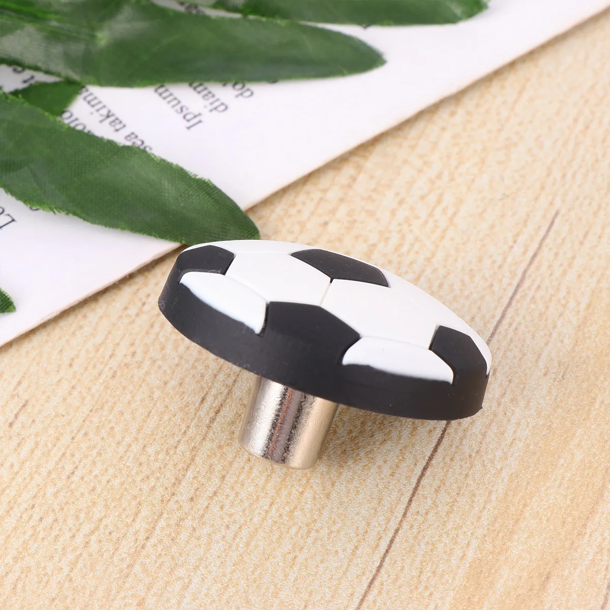4Pcs Football Shape Cabinet Handle Bright Rubber Plastic Door Knob Scratch Resistant Pull Furniture Wardrobe Drawer Grip